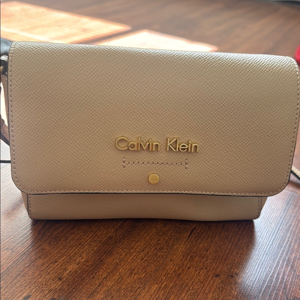 Calvin Klein Cream Crossbody Bag